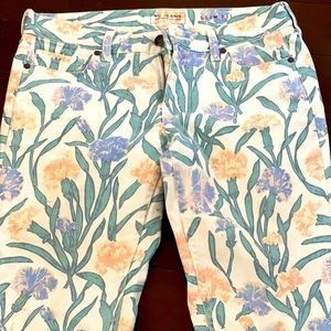 floral summer jeans
